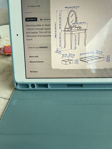 Ikea dressing table and chair