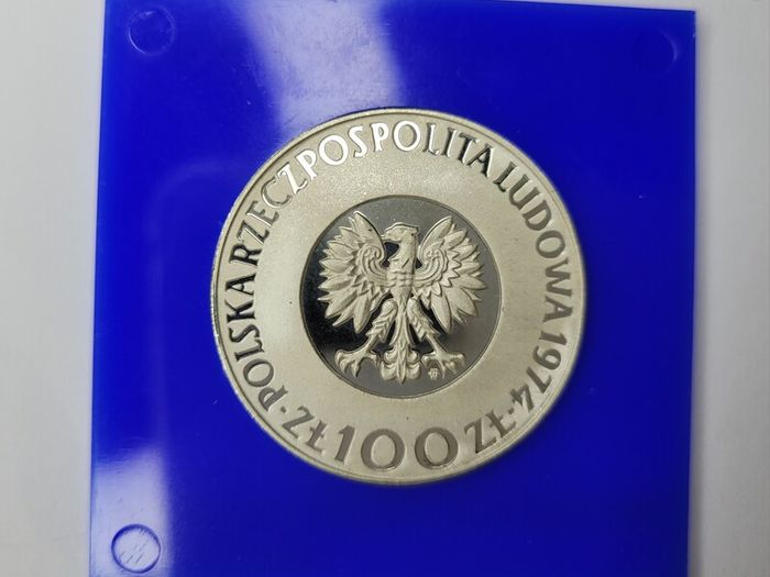 Poland 100 zlotych silver coin 1974,1976