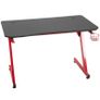 Gaming Desk Steel Frame w/ Cup Headphone Holder Adjustable Feet Red (FREE POSTAGE) Image 9