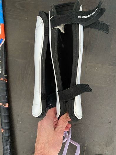 Hockey sticks;  bags & shin guards