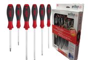 WIHA 21250 6pce Softfinish Screwdriver Set Hammer Handle Flat &amp; Phillips