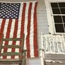NEW Signed 'Chair Family With Flag' Canvas Image 4