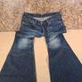 womens Levis 544 04 low waist flared bootcut blue denim jeans SIZE W 30 L 30 zip fly bell bottom A1 Image 4