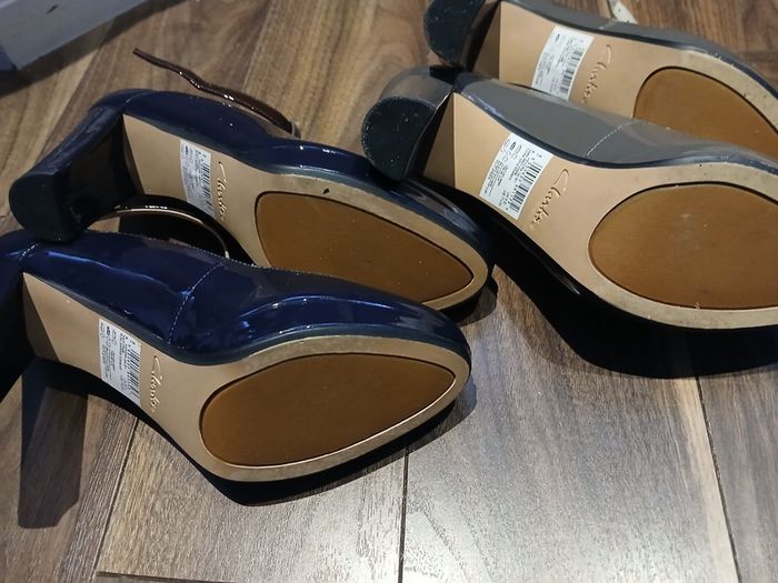 Full wardrobe of 22 pairs of size 5(38) shoes and boots, including Faith, Clarkes, Havianas, flip flops, Crocs, work shoes, court shoes, dressy shoes, high heel boots, and waterproof hiking boots. - LOW PRICE FOR QUICK SALE