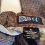 Amazing retro style rockability brown check pants trousers by celebrity favourite designer brand Knuckleheads 4 Image 4