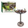 Clamshell Bird Bath with Stones Image 2