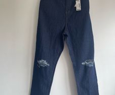 Boohoo Plus Ripped blue mom jeans plus size - New