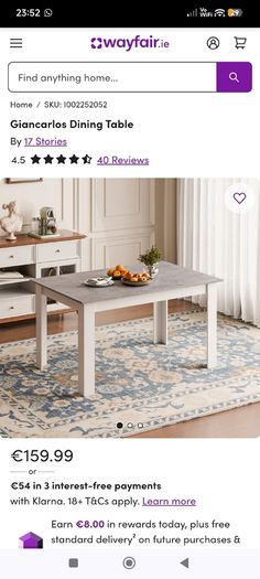 Dining table Brand New