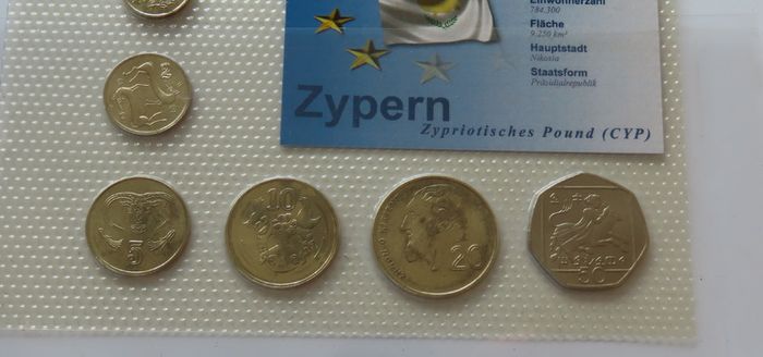 Cyprus the last coins before the euro | Uncirculated Coin set 2004