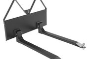 Skid Steer Pallet Forks, 1179 kg Rated Capacity, Pallet Fork Frame Attachment with 122 cm Pallet Forks Blades, 47.6 mm Ball Hitch Receiver