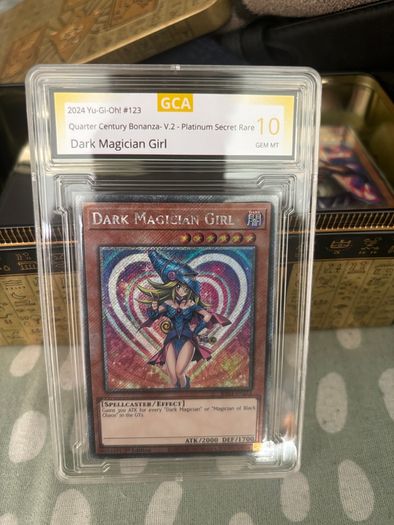 Dark Magician Girl Platinum Secret Rare graded 10