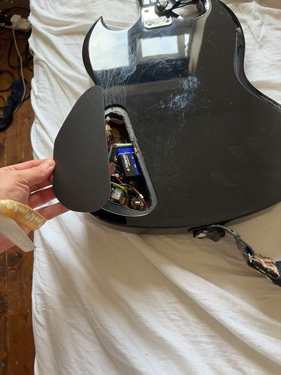 Epiphone SG with EMG 81/85 active pickups and EMG Afterburner