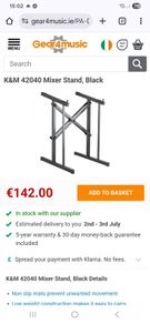 K and M 42040 mixer stand black