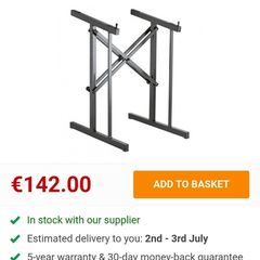 K and M 42040 mixer stand black