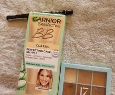 Garnier BB cream in light ,eyeshadow pallette plus eyeliner