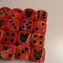 Dice - 20 Red dice with graphic Image 3