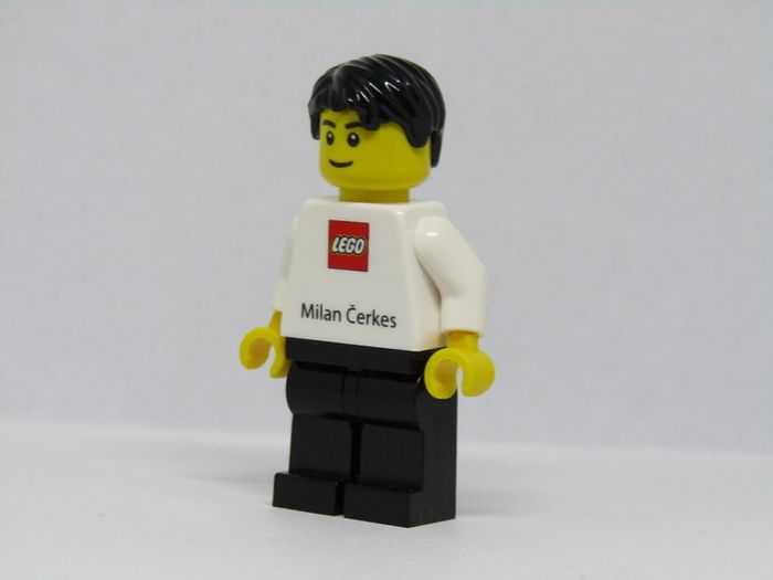 Lego Employee Milan Cerkes Business Card Minifigure Very Rare Hard To Find