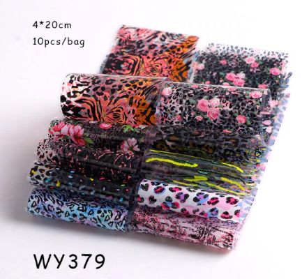 Nail Art Transfer Foil Sliders Wraps