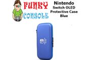 Nintendo Switch OLED Console EVA Hard Protective Case Zip Cover Carry Bag Pouch Blue