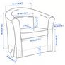 IKEA Tullsta Cream tub armchair Image 7