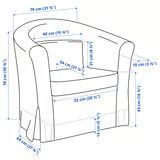 IKEA Tullsta Cream tub armchair