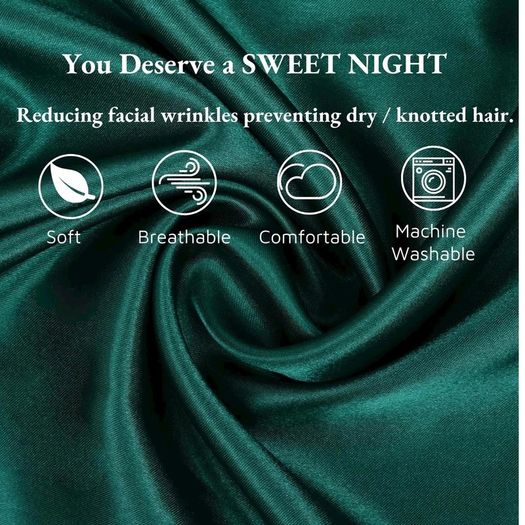 Brand New Pack of 2 satin pillowcases for hair and skin,