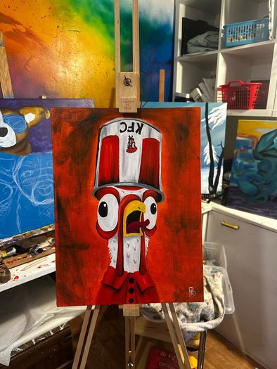 KFC Chicken Original Acrylic Painting