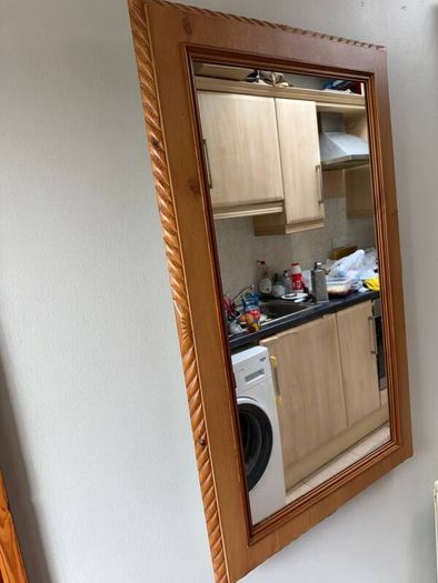 Writing Desk with Drawers and Mirror