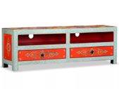 TV Cabinet Solid Mango Wood Hand Painted