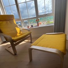 IKEA Armchair & Footstool
