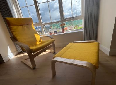 IKEA Armchair & Footstool