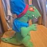 Rugrats Slumber Party Reptar Plush - 1997 Image 3