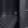 Garden Storage Cabinet with 4 Shelves Black Image 6