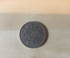 British Two Shilling coin 1966