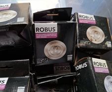 19 x Robus 70mm Down Lights Brushed Chrome