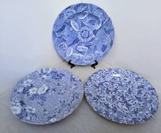 Spode "Blue Room" Collection  Plates: Valencia, Sunflower,  Primula