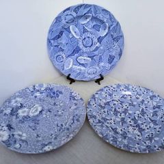 Spode "Blue Room" Collection  Plates: Valencia, Sunflower,  Primula