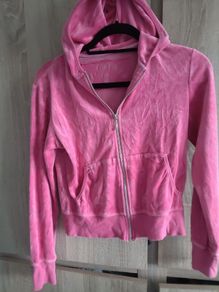 Velur pink hoodie j size m