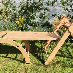 Montessori Piklar Triangle plus Arch and Bridge/Slide/Climber - Wooden