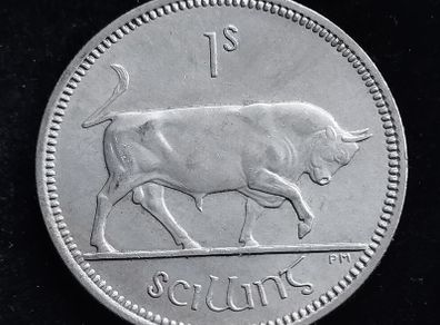 Ireland - 1968 - Shilling - Bull - AU - KM.14a - [334]