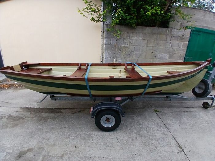 15ft lough sheelin lake boat and trailer.