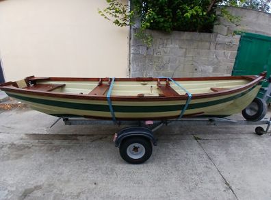 15ft lough sheelin lake boat and trailer.