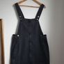 Mango Denim Pinafore Dress Size Large Image 5