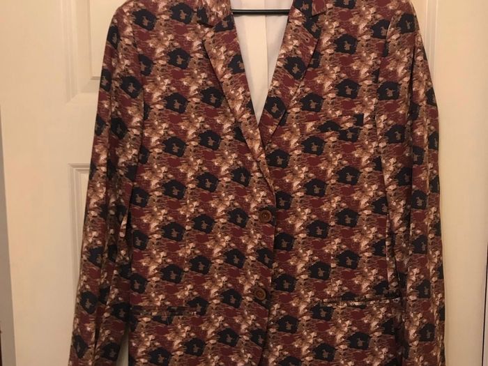 Topman floral print blazer