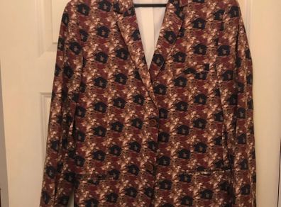 Topman floral print blazer