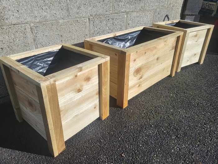 Small Medium Large Wooden Planters Flower Planter Raised Planter Vegetable Planter