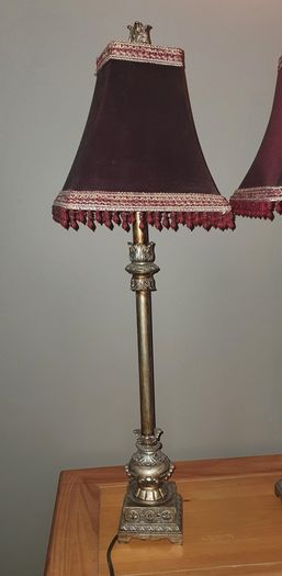 2 Mid Century Standard Lamps
