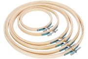 Brand New wood Embroidery Hoop in different Size. Set of 6