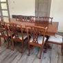 Antique solid wood table and chairs Image 2
