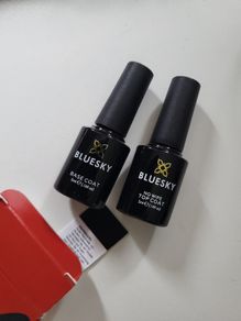 BLUESKY Gel Nail Polishes, No Wipe Top Coat and Base Coat